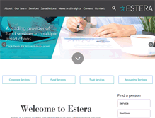 Tablet Screenshot of estera.com